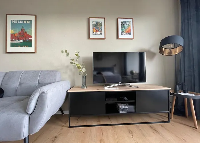 公寓 #1 Studioapartment Mit Loreleyblick Direkt An Der Schoensten Etappe Des Rheinsteigs Patersberg